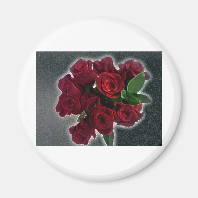 ÍMAN ROSAS VERMELHAS BONITAS (Frente)
