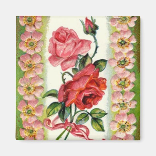 Íman Rosas Vintage (Frente)