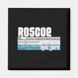 Íman Roscoe Nova York Ny Férias Retro Esqui Caminhada S