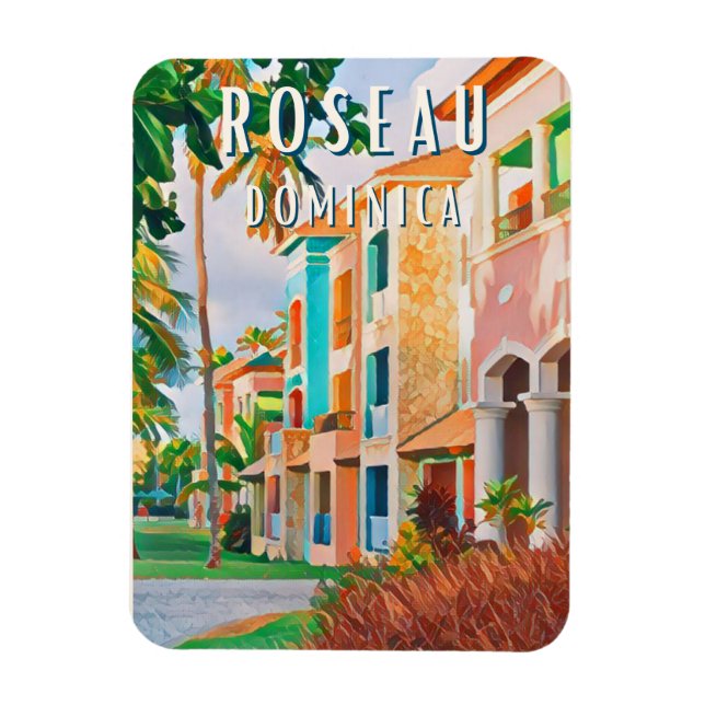 Íman Roseau, la ville tropicale de la Dominique (Vertical)