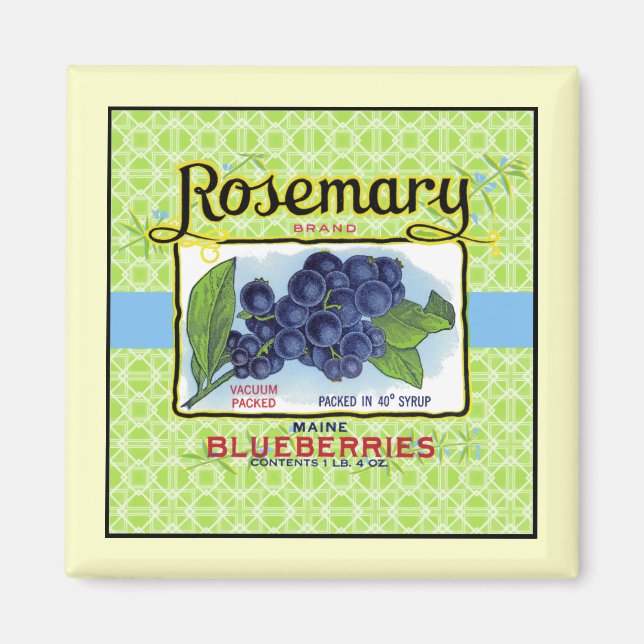 Íman Rosemary Blueberry Magnet (Frente)