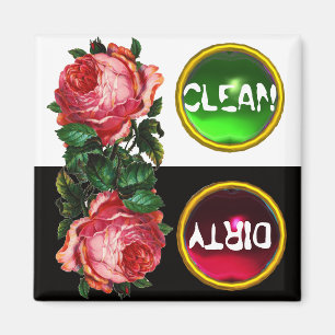 ÍMAN ROSES DE PINCO LINDAS ROSAS DE GEM PEDRA SUJO