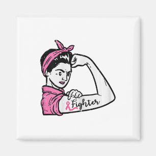 Íman Rosie Riveter Luta Contra O Cancer Da Mama Awarene