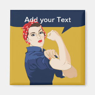 Íman Rosie Riveter Strong Woman