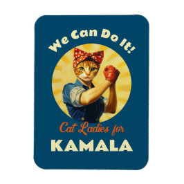 Íman Rosie The Riveter Cat Ladras Para Kamala Harris