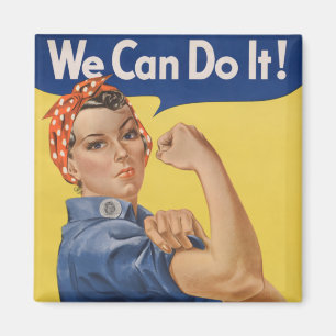Íman Rosie the Riveter: Forte Empoderamento feminino