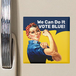 Íman Rosie the Riveter | Magnet | Quadrado