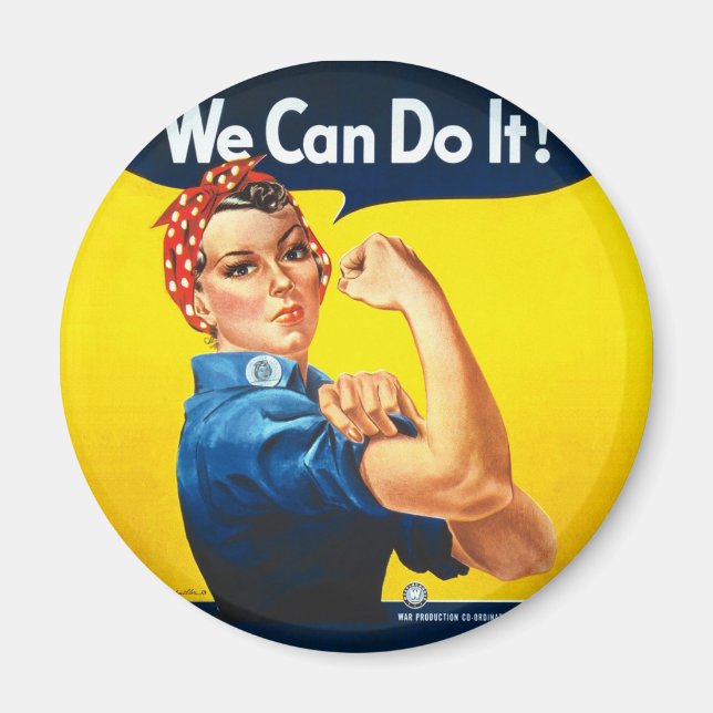 Íman Rosie the Riveter - "Nós podemos fazer isso!" (Frente)