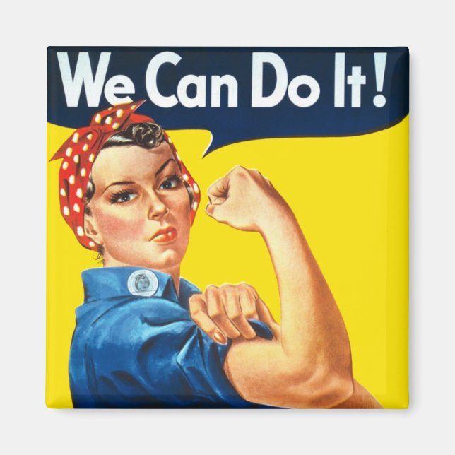 Íman Rosie the Riveter (Poster Icônica) (Nós podemos fa (Frente)