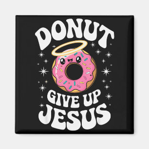 Íman Rosquinha Cristã Engraçada Fofa Humor Fé Retrô Jes