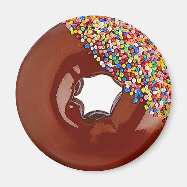 Íman Rosquinha de chocolate (Frente)