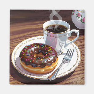 Íman Rosquinha de chocolate e café