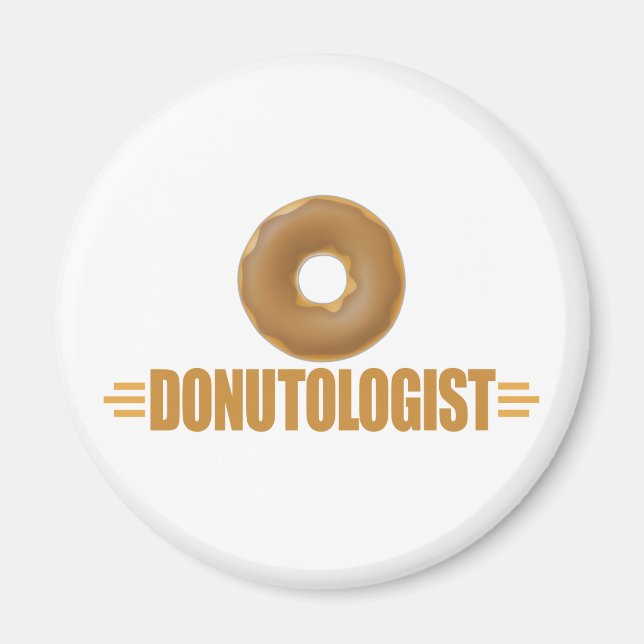 Íman Rosquinha de Chocolate Engraçado (Frente)