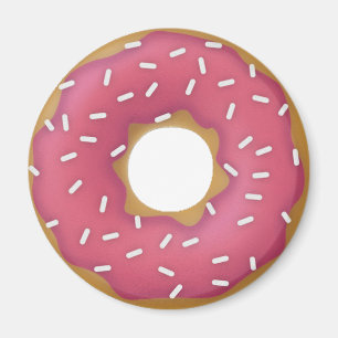 Íman Rosquinha de Fosco de morango com aspersas