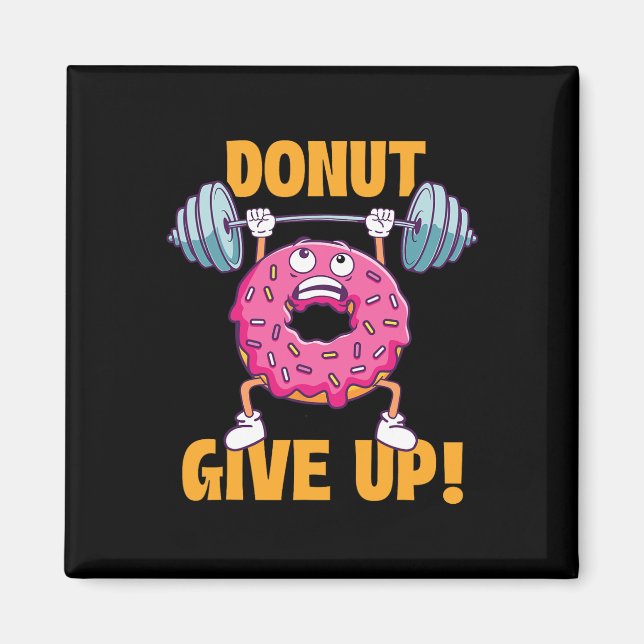 Íman Rosquinha Engraçada De Camisas De Gym Abre-Se - Pe (Frente)