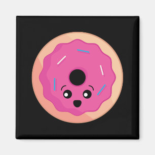 Íman Rosquinha Face Kawaii Comida Art
