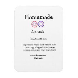 Íman Rosquinhas caseiras feitas com amor adicionar text