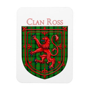 Íman Ross Tartan Scottish Xadrez Lion Rampant