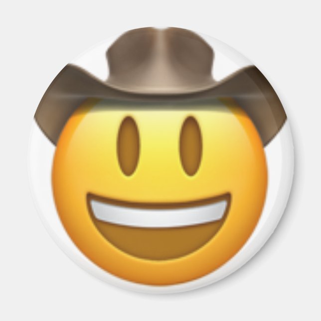 Íman Rosto de Cowboy emoji (Frente)