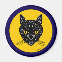 Íman Rosto de Gato Preto