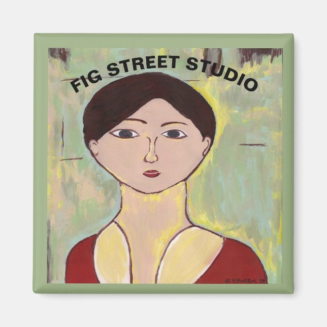 Íman Rosto de Menina Segundo Matisse (Frente)