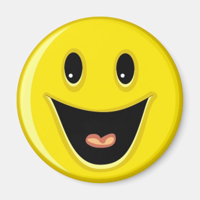 Íman Rosto de Sorriso Amarelo (Frente)