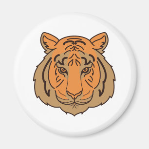 Íman Rosto de Tigre Laranja