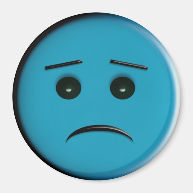 Íman Rosto espinhoso2 - Azul (Frente)