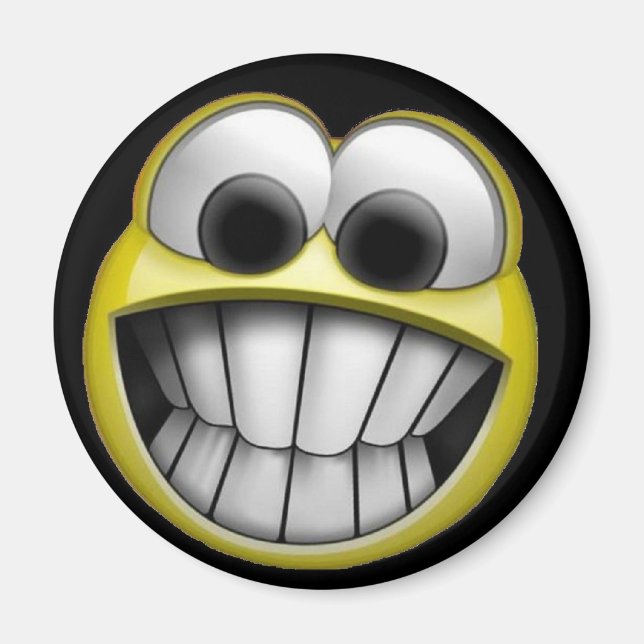 Íman Rosto Feliz de Grau (Frente)