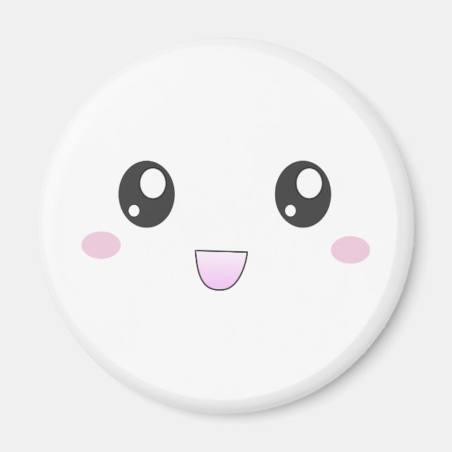Íman rosto feliz Kawaii (Frente)