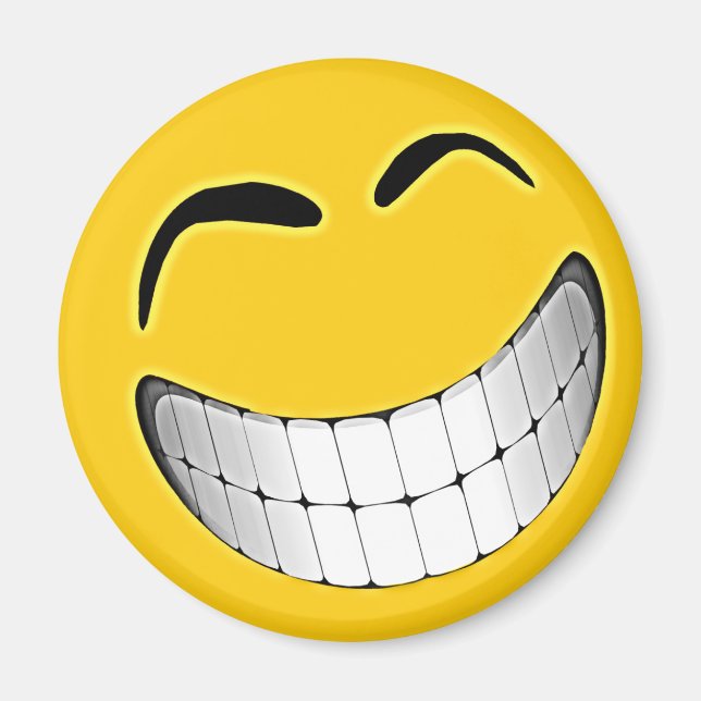 Íman Rosto Grande Amarelo (Frente)