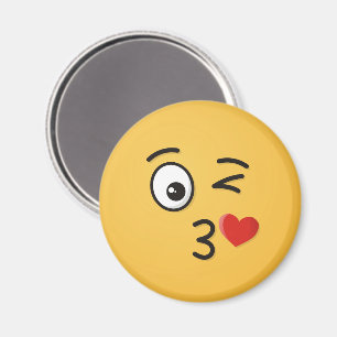 Íman Rosto Jogando Beijo