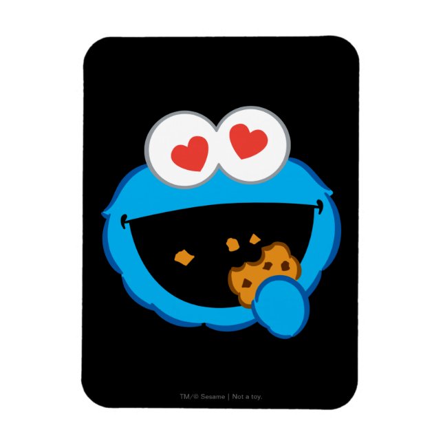 Íman Rosto Sorridente de Biscoito com Olhos em Forma de (Vertical)