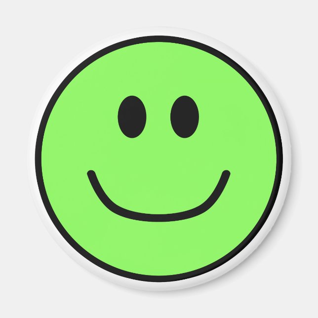 Íman Rosto Sorrindo Verde 0002 (Frente)
