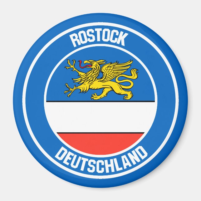 Íman Rostock Round Emblem (Frente)