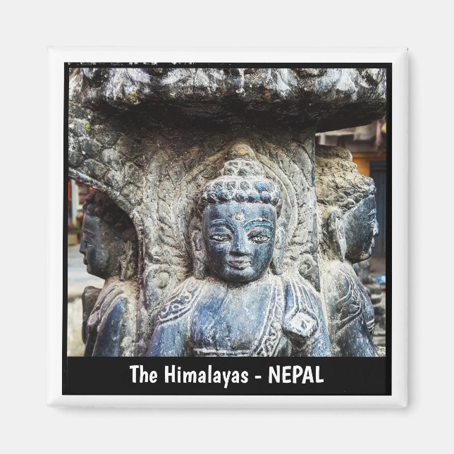 Íman Rostos de Buda, Corten, Himalaia - Nepal (Frente)