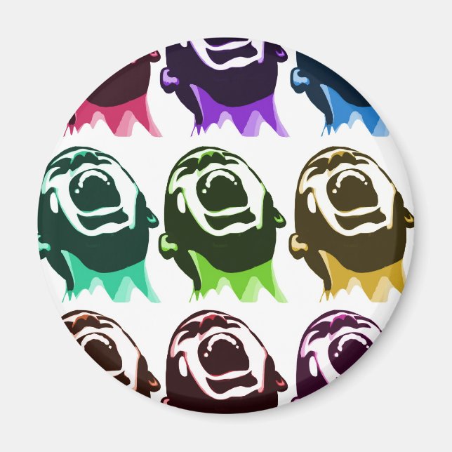 Íman Rostos de grito (Frente)