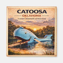 Íman Rota 66 Catoosa Oklahoma Clássico do Patrimônio Pô