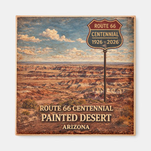 Íman Rota 66 Centenário Ícone Deserto Pintado