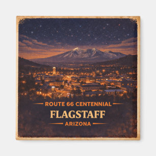 Íman Rota 66 Flagstaff Arizona Noite do Céu Patrimonial