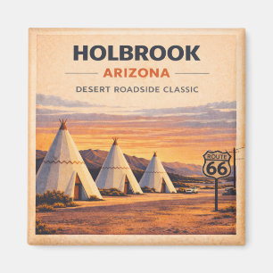 Íman Rota 66 Holbrook Arizona Clássico do Patrimônio Pô