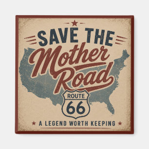 Íman Rota 66 Mapa Vintage EUA Estrada Mãe Americana