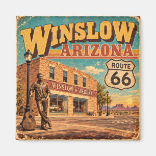 Íman Rota 66 Winslow Arizona Antiga Rua Principal