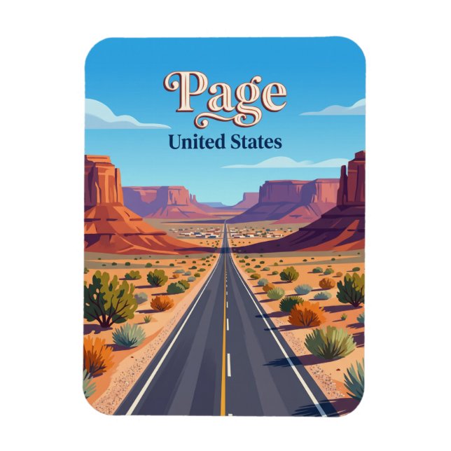 Íman Rota 89 dos EUA perto de Page Arizona (Vertical)