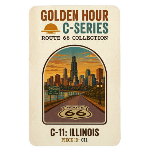 Íman Rota da Hora Dourada 66 C-Series   Illinois