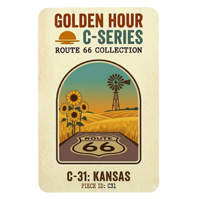 Íman Rota da Hora Dourada 66 C-Series | Kansas (Vertical)