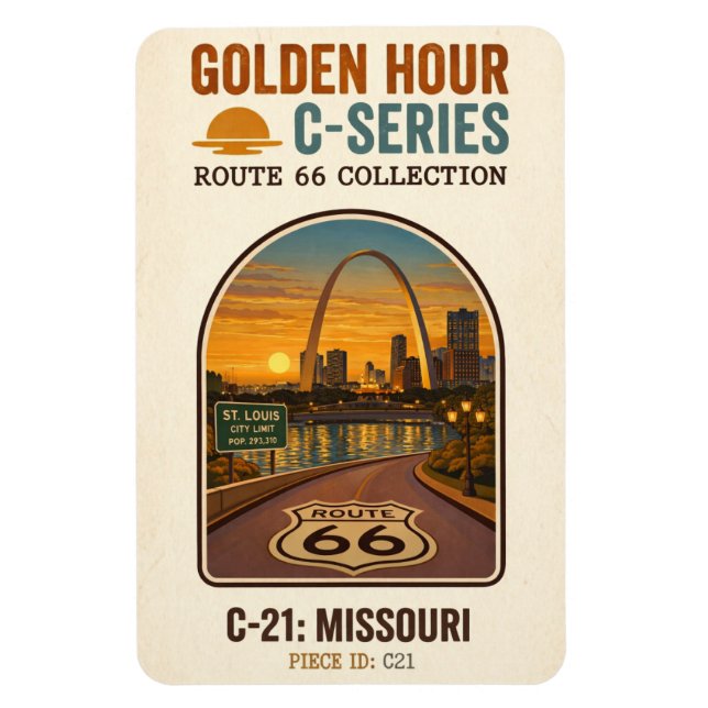 Íman Rota da Hora Dourada 66 C-Series | Missouri (Vertical)