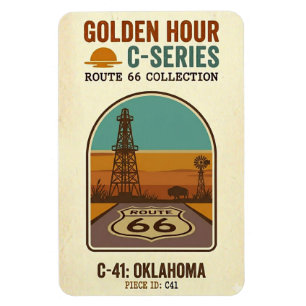 Íman Rota da Hora Dourada 66 C-Series Oklahoma