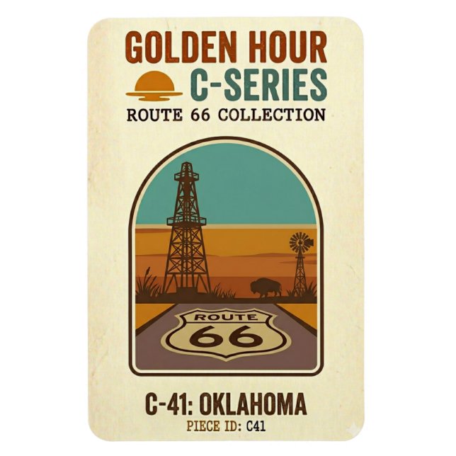Íman Rota da Hora Dourada 66 C-Series | Oklahoma (Vertical)