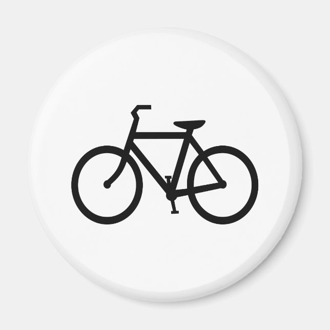 Íman Rota de Bicicleta Preta (Frente)